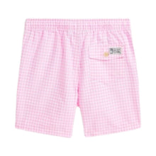 Load image into Gallery viewer, Pink &amp; White Checked Swim Shorts