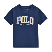 Load image into Gallery viewer, Navy Applique Logo T-Shirt