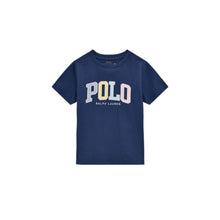 Load image into Gallery viewer, Navy Applique Logo T-Shirt