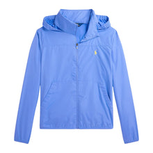 Load image into Gallery viewer, Blue Water-Repellent Hooded Jacket