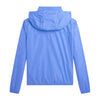 Blue Water-Repellent Hooded Jacket