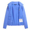 Blue Water-Repellent Hooded Jacket