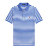 Blue & White Striped Polo Shirt