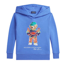 Load image into Gallery viewer, Blue Polo Bear Hoodie