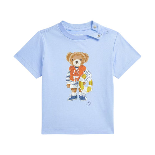 Baby Boys Pale Blue Bear T-Shirt