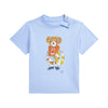 Baby Boys Pale Blue Bear T-Shirt