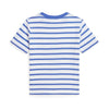 Blue & White Striped Bear T-Shirt