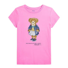 Load image into Gallery viewer, Girls Pink Polo Bear T-Shirt