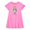 Girls Pink Polo Bear Dress