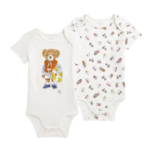 Load image into Gallery viewer, Baby Boys 2 Piece Ivory Bodysuits