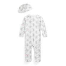 Load image into Gallery viewer, Floral Babygrow &amp; Hat Gift Set