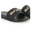 Black Striped Logo Sliders