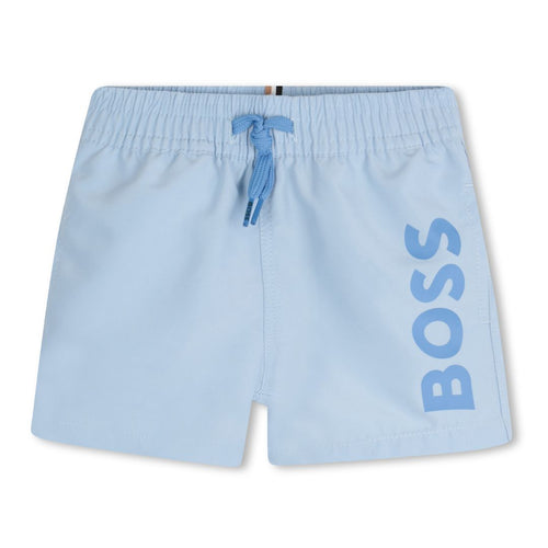 Baby Boys Pale Blue Swim Shorts