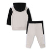 Babies Beige Colour Block Tracksuit