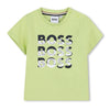 Babies Lime Green Triple Logo T-Shirt