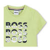 Babies Lime Green Triple Logo T-Shirt