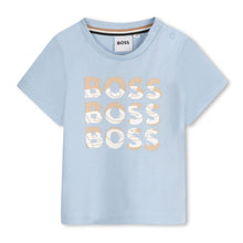 Load image into Gallery viewer, Babies Pale Blue Triple Logo T-Shirt