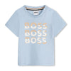 Babies Pale Blue Triple Logo T-Shirt