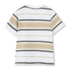 Babies Beige & White Striped T-Shirt