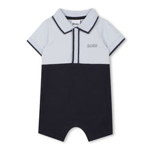 Load image into Gallery viewer, Baby Boys Blue &amp; Navy Polo Shortie