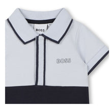 Load image into Gallery viewer, Baby Boys Blue &amp; Navy Polo Shortie