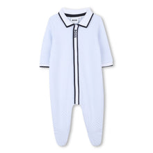 Load image into Gallery viewer, Blue Checked Babygrow