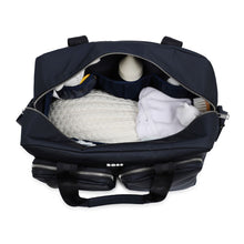 Load image into Gallery viewer, Navy Textured Changing Bag &amp; Mat