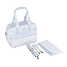 Load image into Gallery viewer, Pale Blue Monogram Changing Bag &amp; Mat