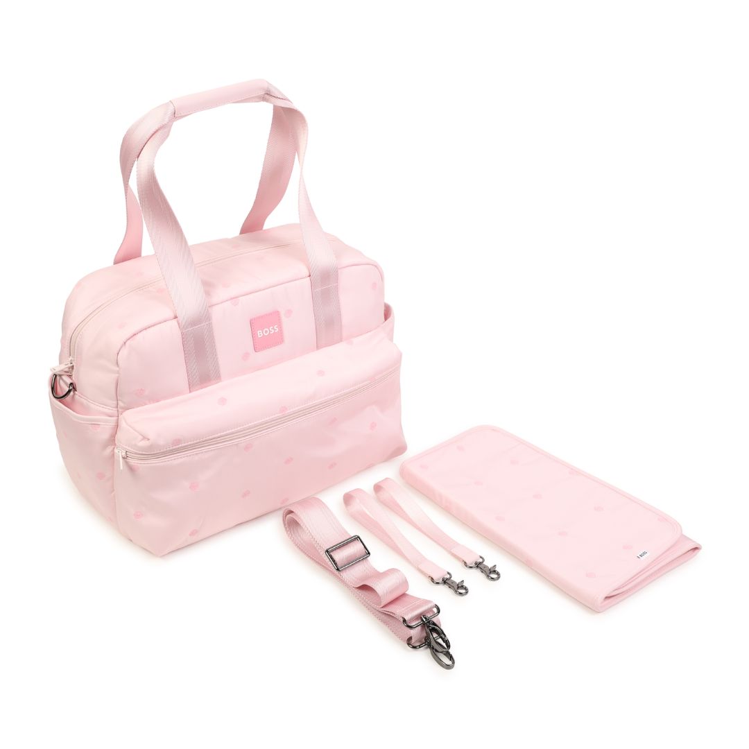 Pink Monogram Changing Bag & Mat