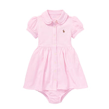 Load image into Gallery viewer, Baby Girls Pink Oxford Dress &amp; Bloomers