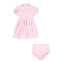 Load image into Gallery viewer, Baby Girls Pink Oxford Dress &amp; Bloomers