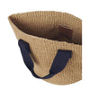 Beige & Navy Basket Bag