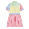 Girls Striped Shirtdress