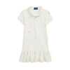 Girls White Polo Pony Dress