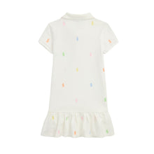 Load image into Gallery viewer, Girls White Polo Pony Dress