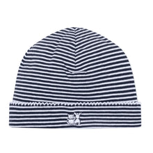 Load image into Gallery viewer, Navy Teddy Babygrow &amp; Hat