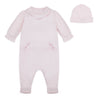 Pink Floral Spray Babygrow & Hat