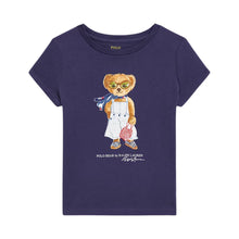 Load image into Gallery viewer, Girls Navy Bear T-Shirt