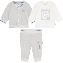 Load image into Gallery viewer, Grey &amp; Blue 3 Piece Tracksuit