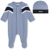 Blue Babygrow & Hat Set