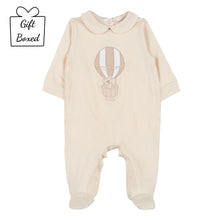 Load image into Gallery viewer, Beige Hot Air Balloon Babygrow With Collar