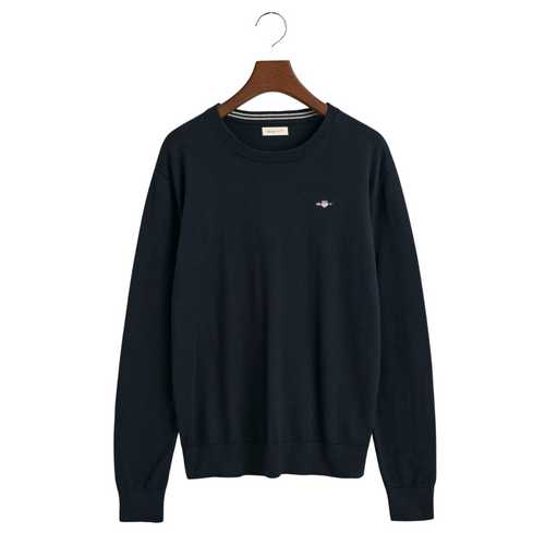 Navy Cotton Knit Jumper