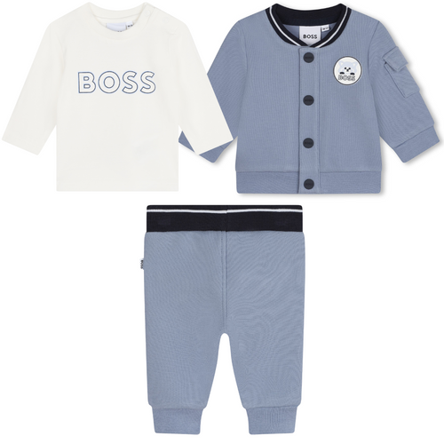 Blue & White 3 Piece Tracksuit