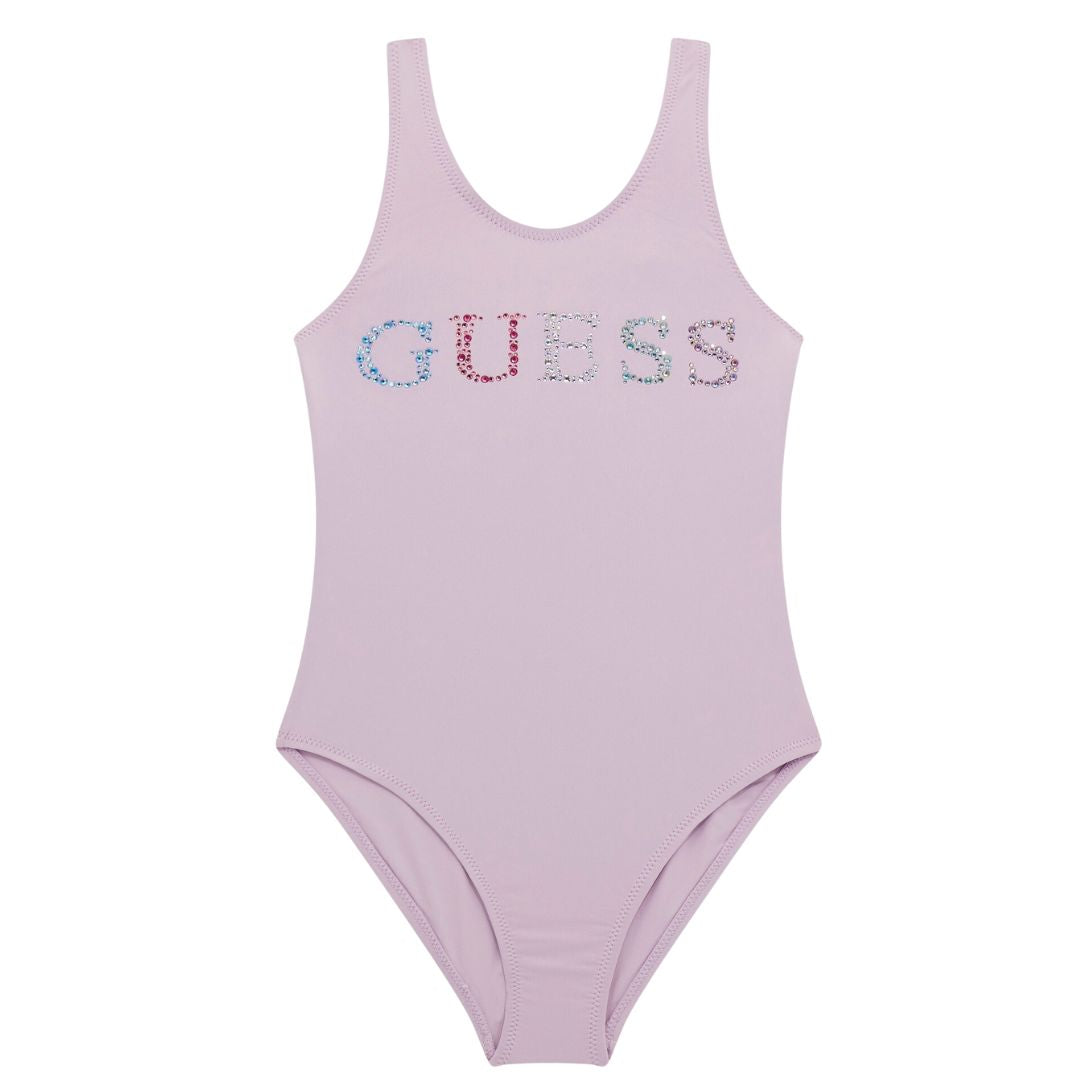 Guess Lilac Rhinestone Swimsuit Village Kids