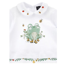 Load image into Gallery viewer, White &amp; Green Frog Babygrow