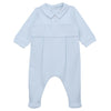 Blue Embroidered Babygrow