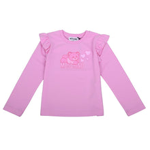 Load image into Gallery viewer, Pink Teddy &amp; Metallic Hearts LS Top