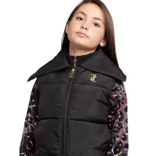 Load image into Gallery viewer, Black Embroidered Collar Gilet