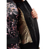 Black Embroidered Collar Gilet