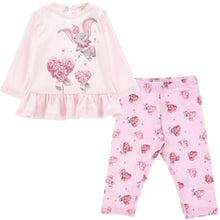 Load image into Gallery viewer, Pink Dumbo &amp; Bouquet Legging Set